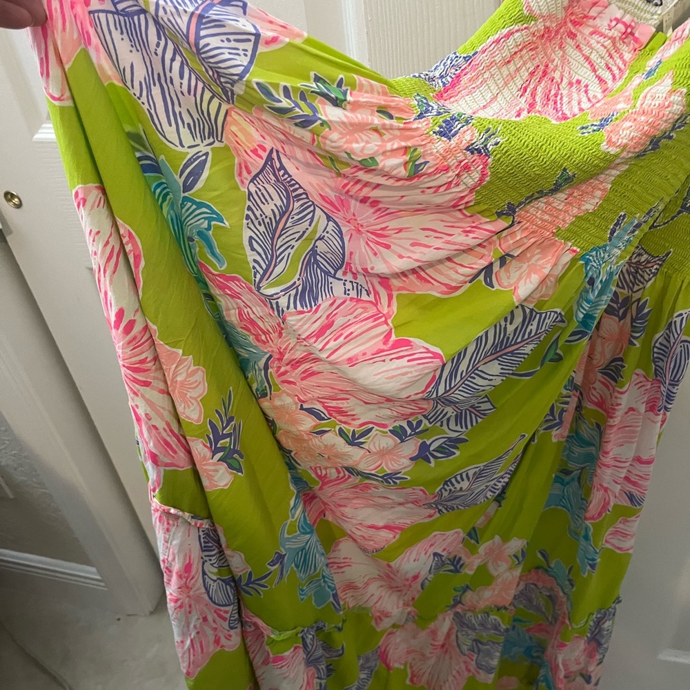 EUC - Lilly Pulitzer Rivera Midi Dress - Color: Matcha Green Boho Babe - Picture 3 of 5